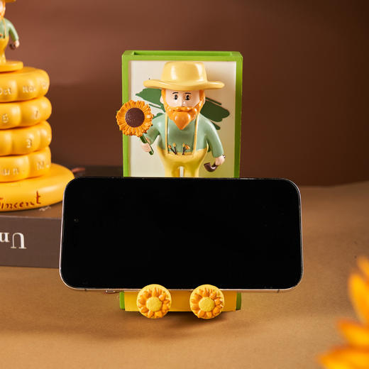 物兮物 致敬大师系列 梵高 收纳盒手机支架日历摆件 商品图2