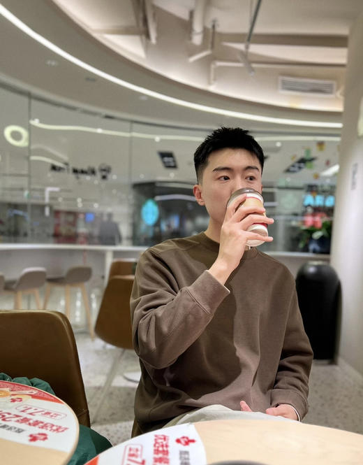 380g加厚重磅精梳棉圆领卫衣 毛圈套头长袖 倒三角休闲上衣秋冬新款长袖T恤圆领打底内搭 商品图1