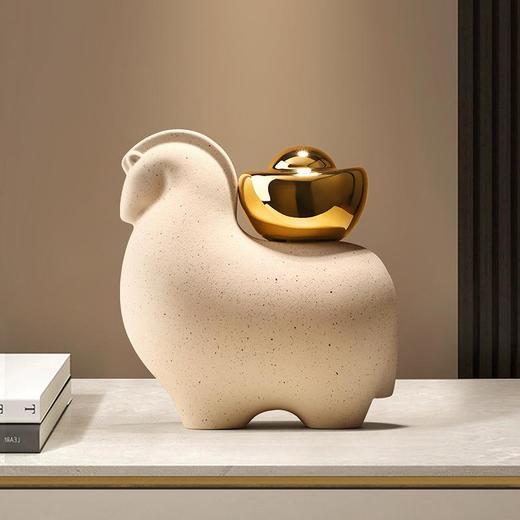 【新中式创意摆件马上有钱】玄关客厅桌面电视柜装饰品摆件 商品图0