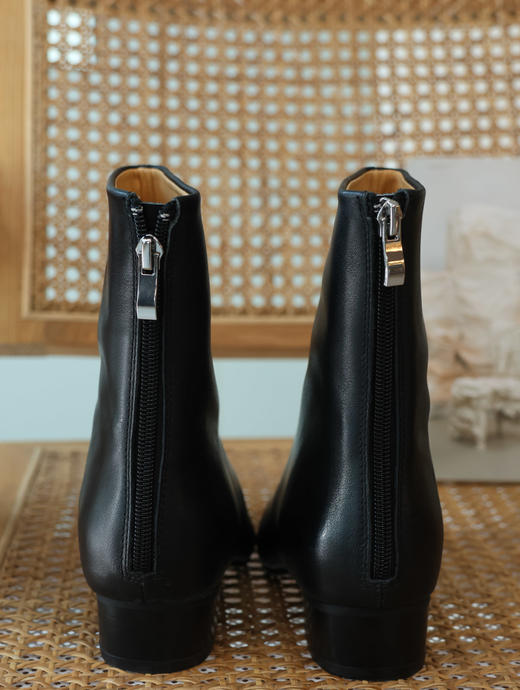 法式洋气方头真皮瘦瘦靴 商品图3