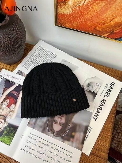 【积分兑换】阿菁娜羊毛针织帽A30D627002 商品图4