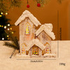 【圣诞发光雪景木屋】木质雪房子小木屋摆件 欧式复古原木小雪屋 商品缩略图6