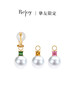 【挚友限定】耳扣款-18K金碧玺澳白珍珠耳挂 10-11mm近正圆 商品缩略图0