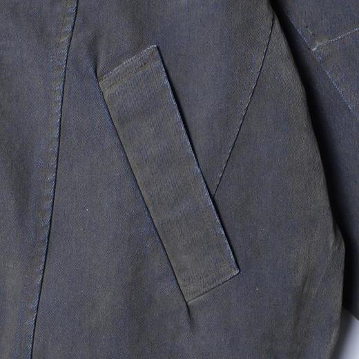 SDSA男士秋冬新款痞帅男装简约复古可拆卸牛仔羽绒服外套扎染百搭 商品图2