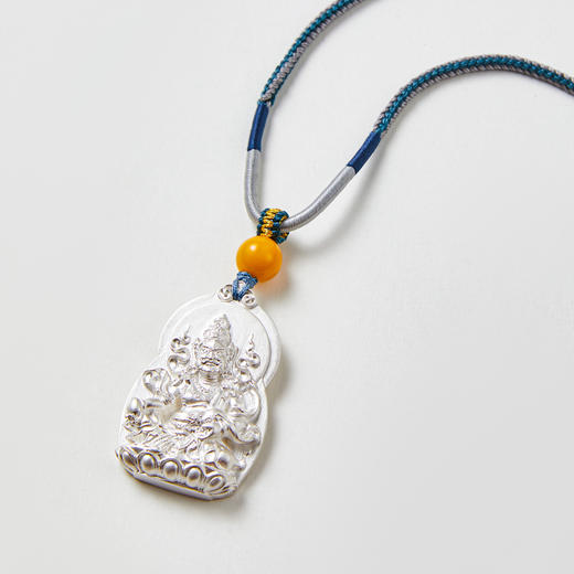 黄财神足银佛牌 商品图0