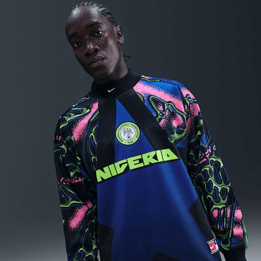 小李子NIKE耐克尼日利亚队守门员宽松长袖球衣成人男IO0782-010 商品图2