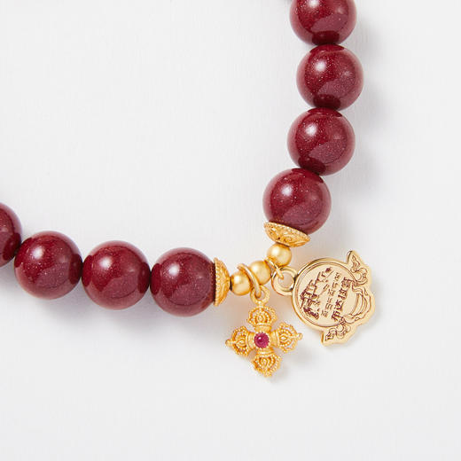 朱砂蜜蜡挂坠手串 商品图8