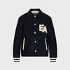 EMPORIO ARMANI 阿玛尼 男士字母徽标贴片羊毛面料短款外 深蓝色 EM003125 AF17330 UB118 商品缩略图0