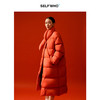 SELFWHO90白鸭绒圣诞红围巾领羽绒服女2025冬季新款保暖长款外套 商品缩略图3