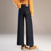 QYM 5957-Y厚款保暖阔腿裤加绒加厚直筒裤休闲裤 商品缩略图2