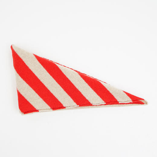 JO GORDON Wide Stripe Triangle 羊羔毛彩色宽条纹三角围巾 商品图2