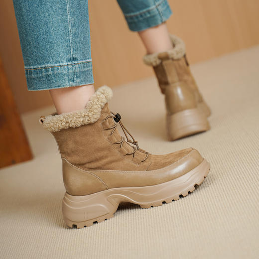 OLD 660-2英伦风保暖雪地靴加绒加厚底马丁靴软底短靴 商品图2