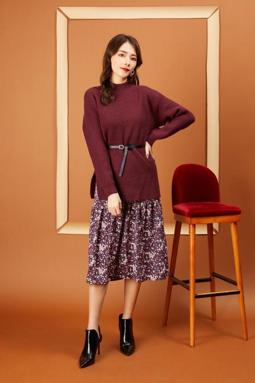 amadella 针织上衣碎花半裙套装 10937 商品图1