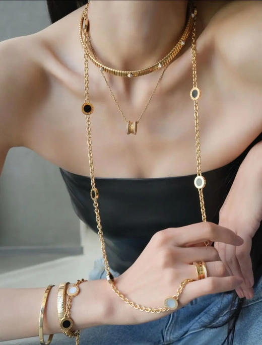 ❗宝格丽 BVLGARI系列 18k金 玛瑙 钻石 项链 商品图3