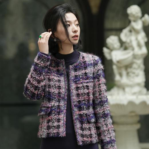 西子/【蒙娜丽莎】进口SCOP羊毛混纺粗花呢小香风外套/WTTJ0729 商品图0