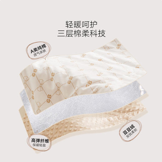 6936671650289   好孩子Goodbaby  婴儿豆豆被安抚被被子春秋幼儿园可水洗盖被豆豆安抚薄被[【150*120cm】 商品图3