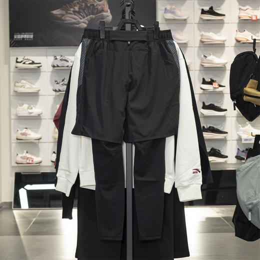 安踏运动长裤男2025冬季新款紧身裤运动跑步篮球两件套152545502 商品图1