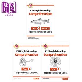【中商原版】英国原版CGP 小学四年级英语阅读理解练习3册KS2 English Year 4 Reading Comprehension Targeted Question Book
