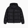 EMPORIO ARMANI 阿玛尼 男士徽标贴片防水绗缝防撕裂尼龙连帽羽绒服 黑色 EM003050 AF18231 UC001 商品缩略图0