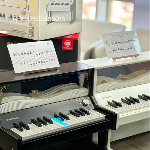 特宝儿木质儿童小钢琴宝宝可弹奏乐器入门多功能电子琴玩具女孩 商品图3