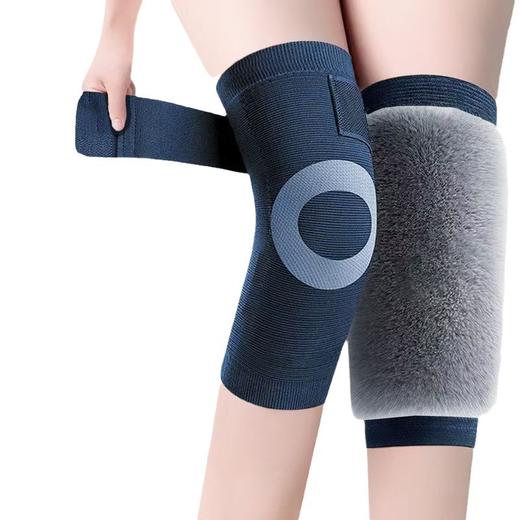 丁摩 分尺码加厚兔毛绒护膝盖保暖护膝 男女老人秋冬护膝保暖老寒腿5ZF-01 商品图4