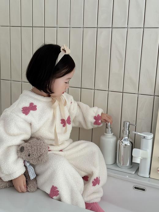 元气多巴胺~2025新款儿童云朵绒卡通家居服套装宝宝冬季加厚睡衣裤套装 商品图1