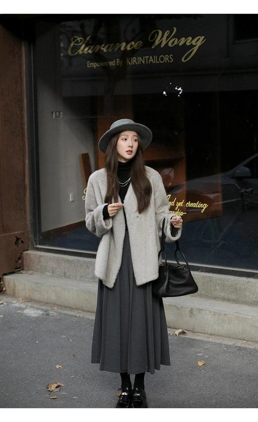 （预售七天发）【高品质私服】【在逃千金欧貂绒外套】丰盈饱满的欧貂绒面料，毛感蓬松~很有分量感，十分保暖蓄温【无标出货 介意慎拍】WD 商品图9