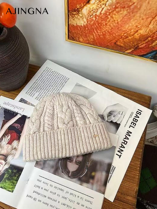 【积分兑换】阿菁娜羊毛针织帽A30D627002 商品图3