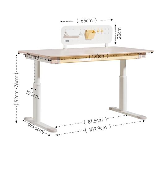 纯实木品牌学习桌清仓！少量库存速来！1.2米 可升降儿童学习桌 进口橡胶木，送书架！ 商品图1