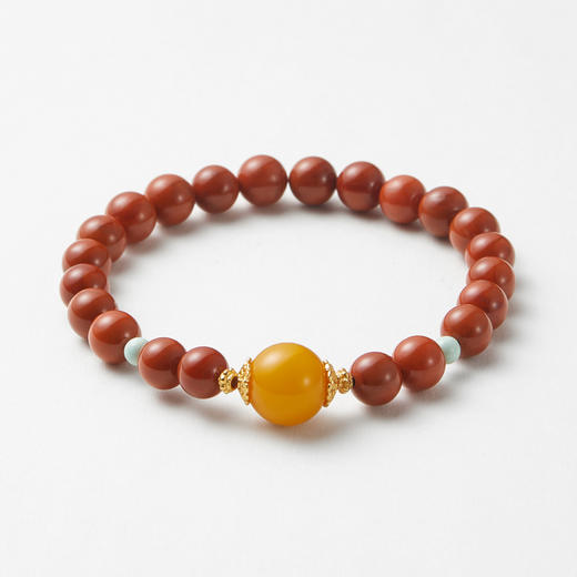 南红蜜蜡单圈手串 商品图1