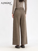 【 垂感阔腿】阿菁娜冬季新款丝羊绒裤山羊绒桑蚕丝硬核CP垂感阔腿F30D210017 商品缩略图3