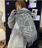 福利回馈  土星印花羊毛围巾  双面提花工艺！ 冬日搭配氛围感神器 商品缩略图0