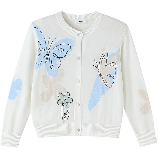 女童针织开衫春季新款安奈儿童装EG614520 商品图6