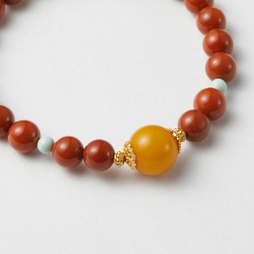 南红蜜蜡单圈手串 商品图3