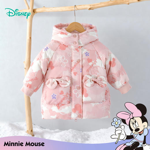 迪士尼女童冬款羽绒外套中长款羽绒服XD4DS109 商品图6