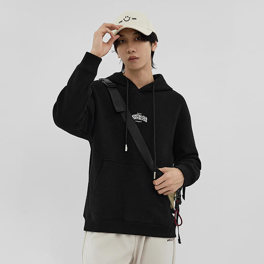 HX 冬季带帽加绒卫衣简约S106440176101/02 商品图8