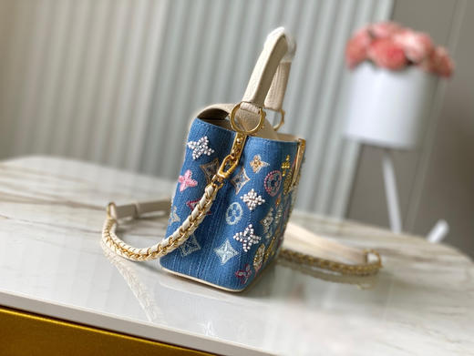 秋冬特惠💰1680 渠道级LV 新品 te级LV 动态芯片 M12947/M48865奶白丹宁花朵刺绣款 商品图1