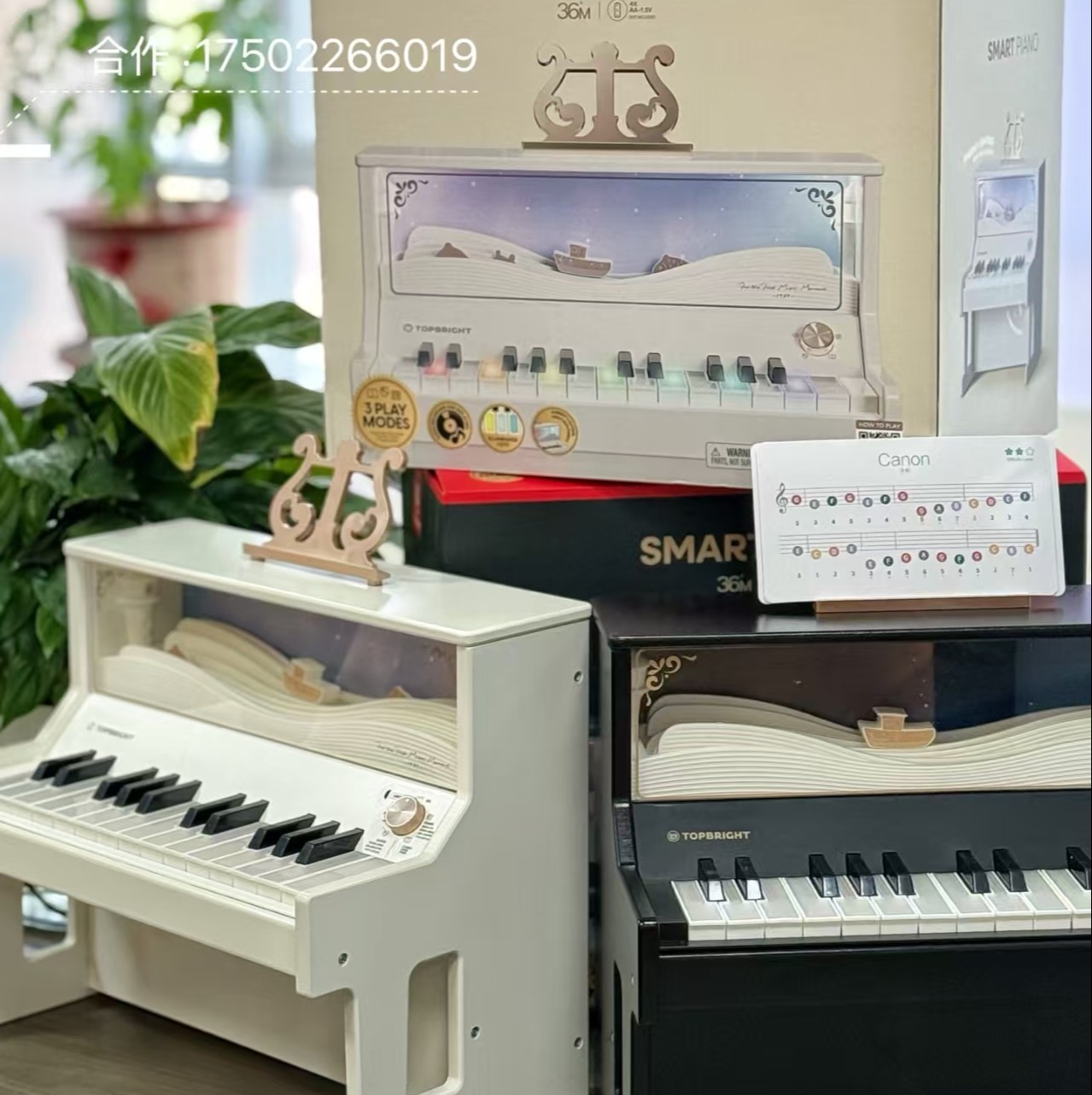 特宝儿木质儿童小钢琴宝宝可弹奏乐器入门多功能电子琴玩具女孩