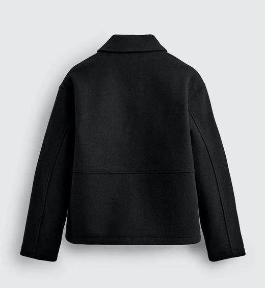 2025秋冬新款男士休闲翻领毛呢呢子夹克冬季短款羊毛外套 商品图3