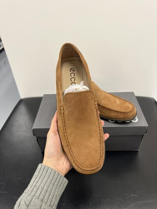 到手价950元 ECCO爱步男鞋经典款牛皮一脚蹬豆豆鞋开车鞋 休闲皮鞋570994莫克 美国代购，无中文标签，介意慎拍 商品图5