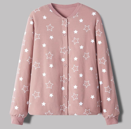 雀说桑蚕丝手工填充内胆秋冬保暖棉袄真丝女大码外套家居服中老年妈妈ALW2511-4 商品图9