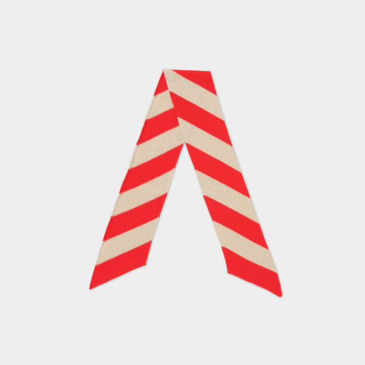 JO GORDON Small Diagonal Stripe Scarf 羊羔毛对角线条纹围巾 商品图1