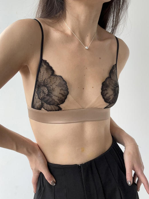 Her Senses｜极织 12B152NN 列维斯蕾丝三角杯 [ 黑BK01 ] 商品图6