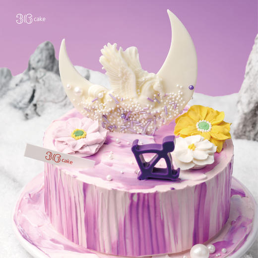 射手座·肯陶洛斯之梦∙草莓酸奶红丝绒裱花蛋糕，可选1/1.5/2.5/3.5/6磅 商品图1