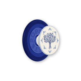 【海岸一日】橄榄树之砖 MAGSAFE磁吸 Round圆啪嗒系列 蓝色 植物花卉