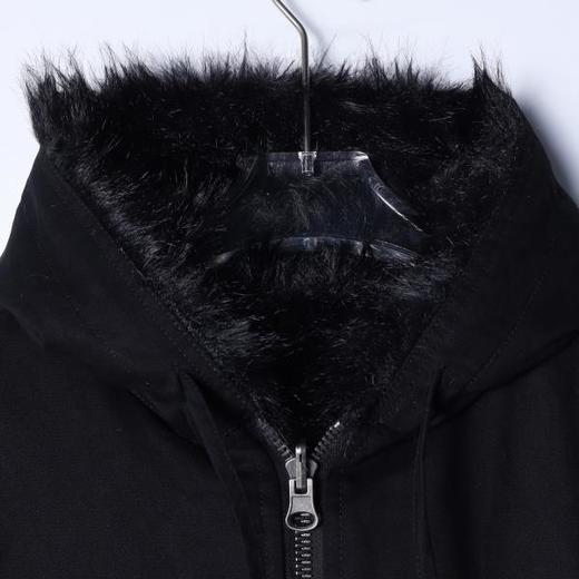 FC0034SDSA男士秋冬新款痞帅男装美式复古简约毛毛双面可穿连帽卫衣外套 商品图2