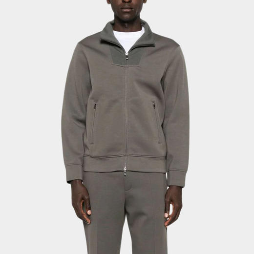 EMPORIO ARMANI 阿玛尼 男士全拉链双面针织卫衣 绿色 EM003053 AF17545 U8143 商品图0