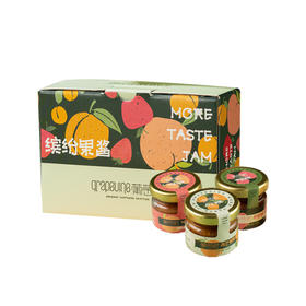 葡萄树·缤纷果酱210g（桃子+苹果+杏子）三种口味混合装  果香浓郁调味酱