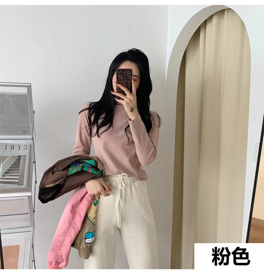 【YW】无忧购【甄选】49元/2件发热绒打底衫德绒加厚半高领贴身上衣内搭打底衫（截单后3-5天发货） 商品图12