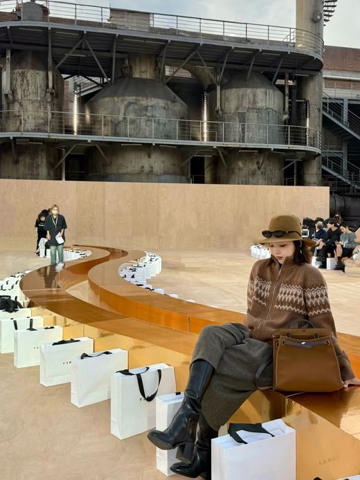 朗姿同款费尔岛双拉链提花羊毛针织混纺开衫 商品图10